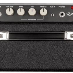 Fender Rumble 15 (V3), 120V, Bass Amp Black/Silver Guitar & Bass Amps