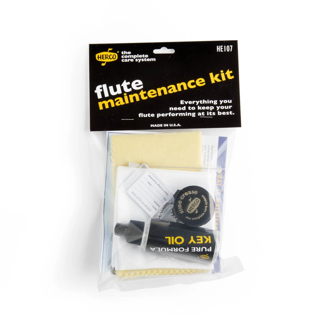 Woodwind Accessories Herco Flute Care/Maintenance Kit 5 Woodwind Accessories Herco Flute Care/Maintenance Kit