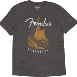 Fender Distressed Strat Flag Shirt, Large, In Charoal Fretted Accessories