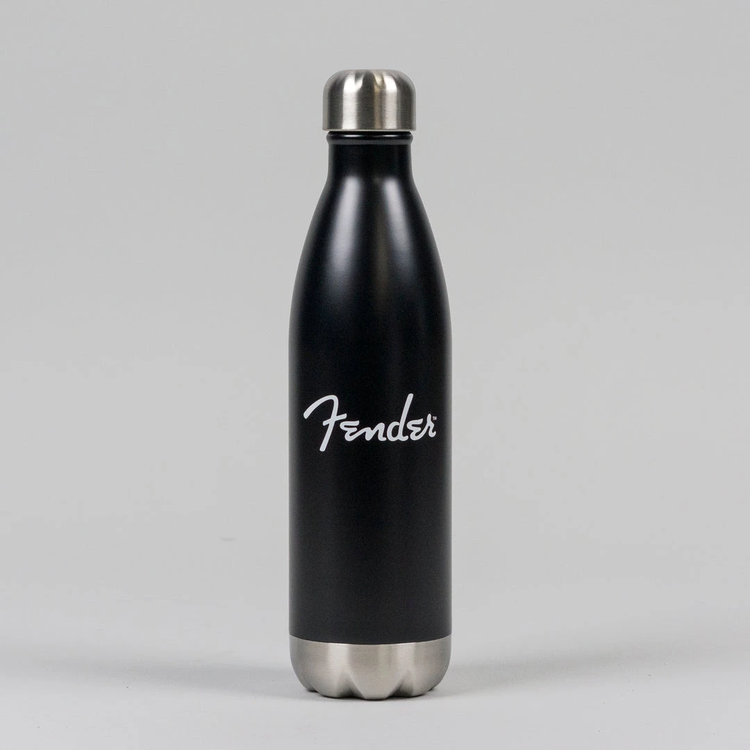 Fender Stainless Steel Water Bottle In Black 3 Fender Stainless Steel Water Bottle In Black