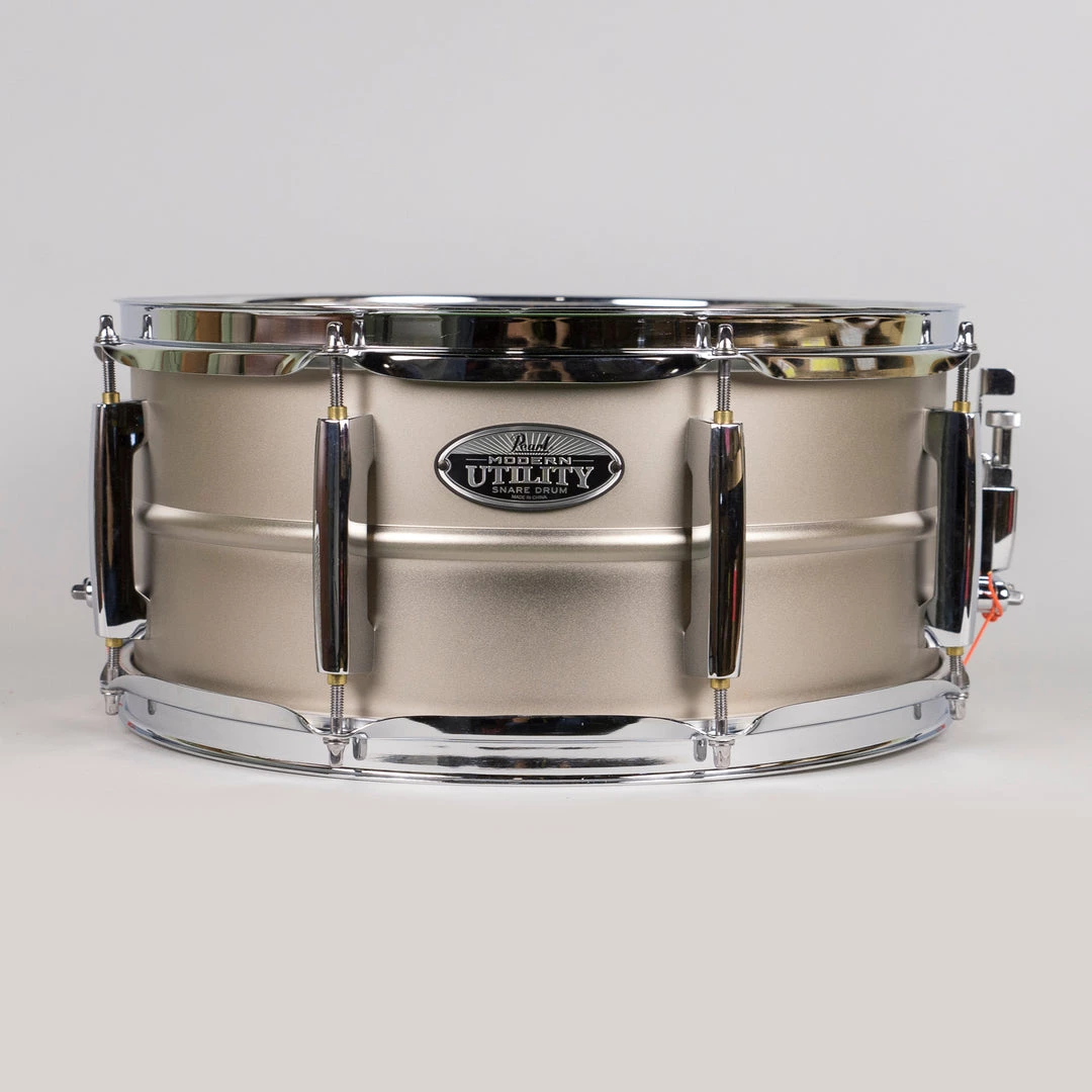 Pearl Modern Utility Steel 6.5" X 14" Snare Drum 4 Pearl Modern Utility Steel 6.5" X 14" Snare Drum