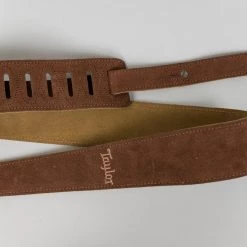 Taylor Chocolate Embroidered Suede Guitar Strap, 2.5