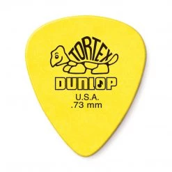 Fretted Accessories Dunlop Tortex Standard Picks, 12-Pack, 0.73mm In Yellow