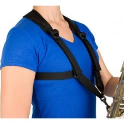 Protec Small Universal Saxophone Harness With Metal Snap Hooks Woodwind Accessories