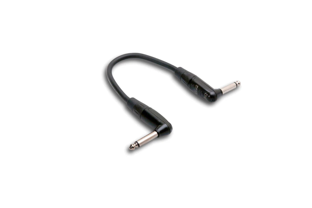 Hosa 6" 6" Pro Guitar Patch Cable REAN Right-angle To Same Fretted Accessories 3 Hosa 6" 6" Pro Guitar Patch Cable REAN Right-angle To Same Fretted Accessories