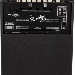 Fender Rumble 100 (V3), 120V, Bass Amp Black/Silver Guitar & Bass Amps