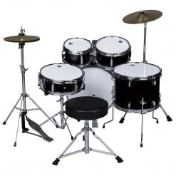 Drum Sets Ddrum D1 Junior 5-Piece Drum Set, Complete With Cymbals, In Midnight Black 8 Drum Sets Ddrum D1 Junior 5-Piece Drum Set, Complete With Cymbals, In Midnight Black