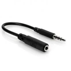 Hosa Headphone Adapter 3.5 Mm TRRS To Slim 3.5 Mm TRRS