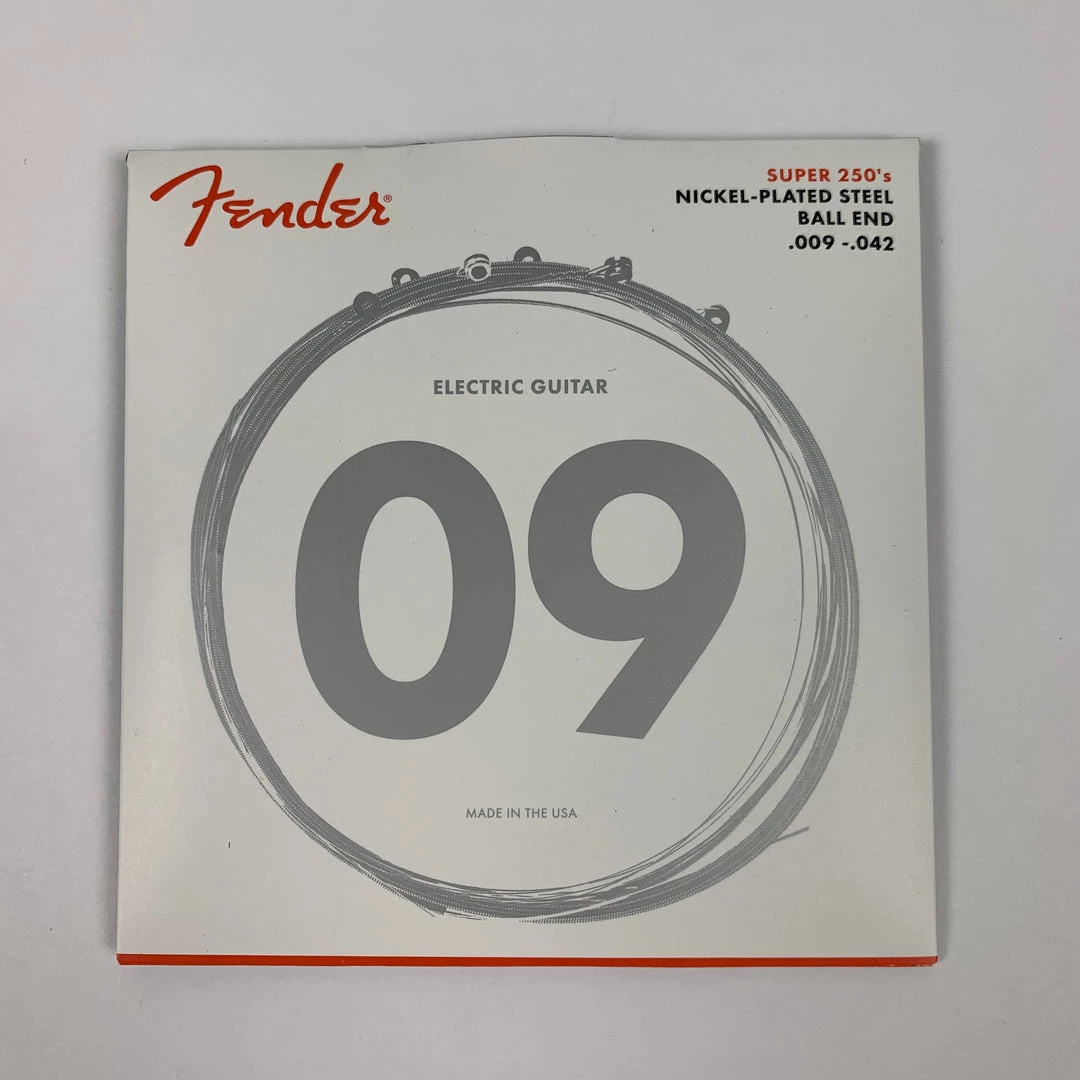 String Sets Fender Super 250's Nickel Plated Steel Guitar Strings, .009-.042 3 String Sets Fender Super 250's Nickel Plated Steel Guitar Strings, .009-.042