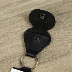 Fender Leather Pick Holder Keychain In Black 8 Fender Leather Pick Holder Keychain In Black