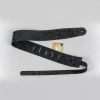 Henry Heller 2.5" Embossed Floral Leather, In Black Fretted Accessories