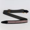 Henry Heller 2" Original Tort-o Tri Glide Guitar Strap, Black/Black Fretted Accessories