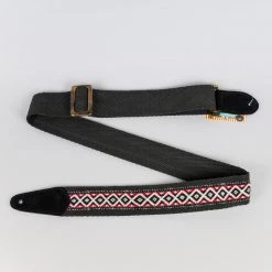 Henry Heller 2" Original Tort-o Tri Glide Guitar Strap, Black/Black Fretted Accessories