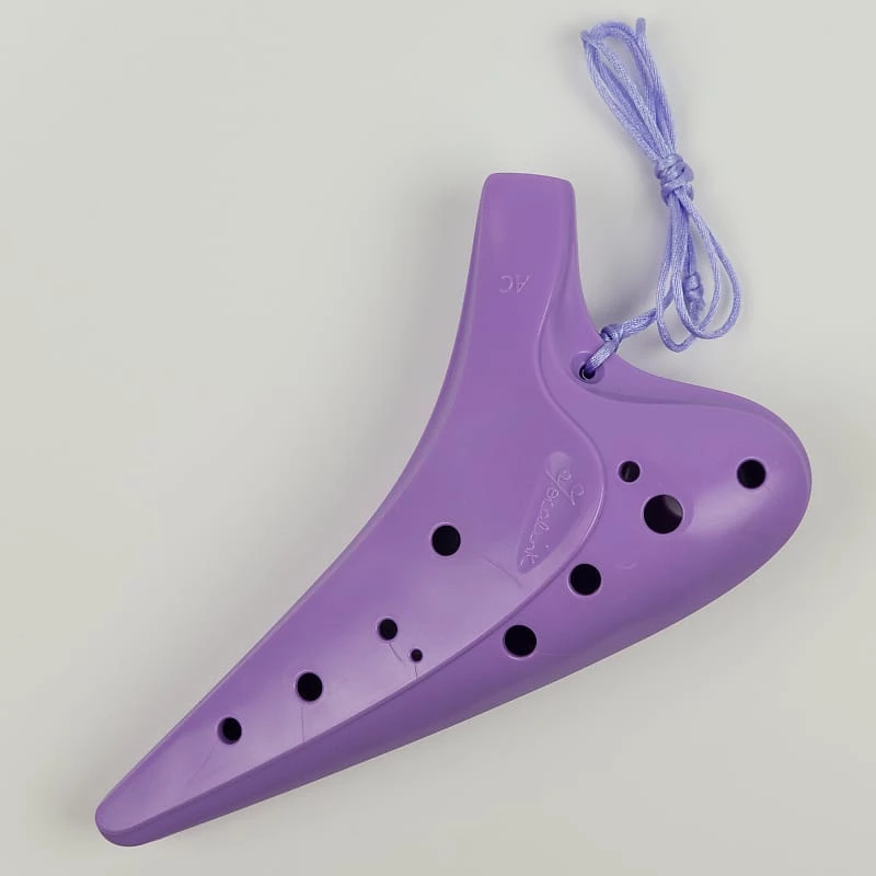 Songbird Bravura Plastic 12-Hole Alto C Ocarina In Purple 3 Songbird Bravura Plastic 12-Hole Alto C Ocarina In Purple