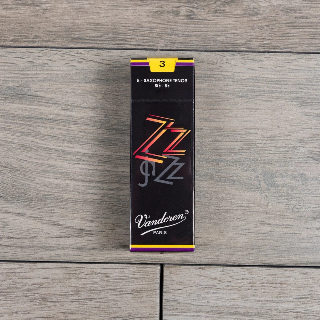Vandoren ZZ Tenor Sax Reeds Strength 3 (Box Of 5) 3 Vandoren ZZ Tenor Sax Reeds Strength 3 (Box Of 5)
