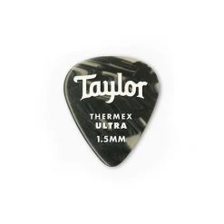 Taylor Premium 351 Thermex Ultra Picks, Black Onyx, 6-Pack, 1.5 Mm