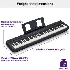 Yamaha P-45B 88-Key Digital Piano Digital Pianos 10 Yamaha P-45B 88-Key Digital Piano Digital Pianos
