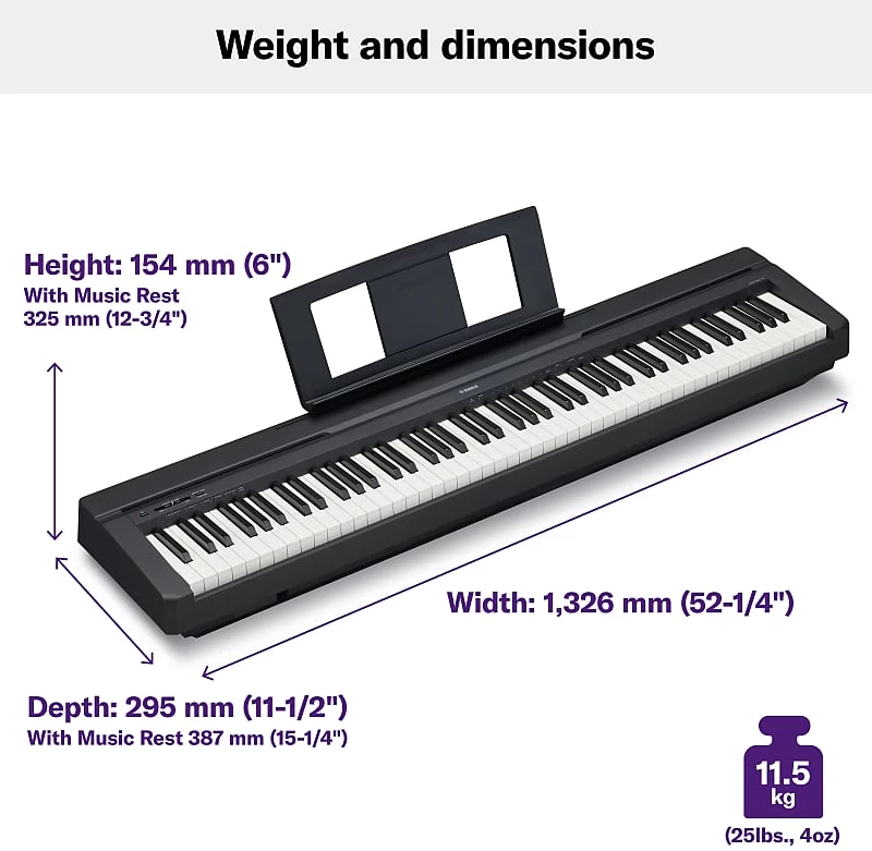 Yamaha P-45B 88-Key Digital Piano Digital Pianos 6 Yamaha P-45B 88-Key Digital Piano Digital Pianos