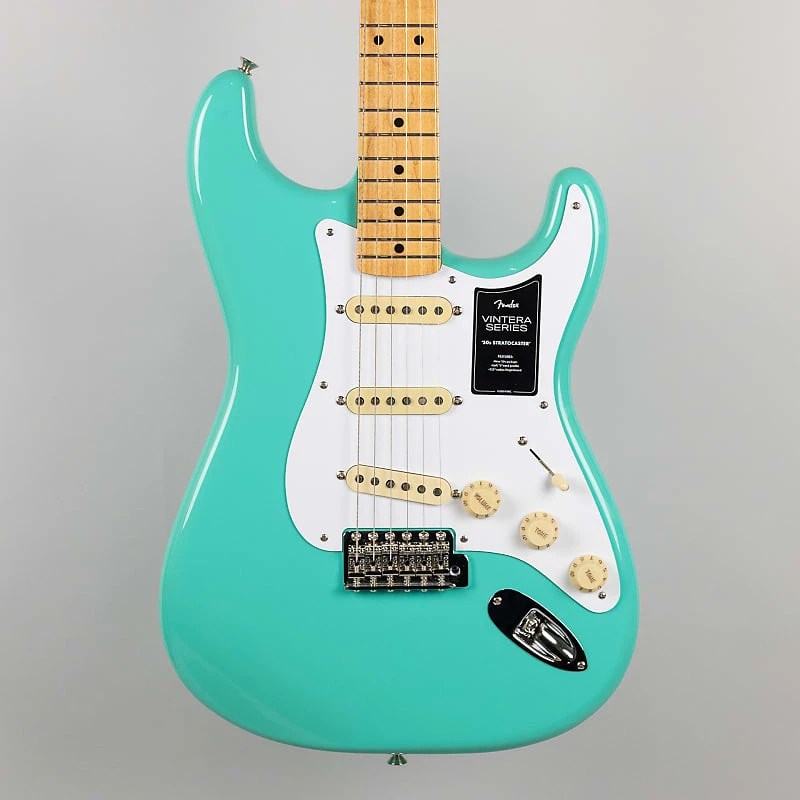 Electric Guitars Fender Vintera '50s Stratocaster In Seafoam Green (Factory B-Stock MX21254750) 3 Electric Guitars Fender Vintera '50s Stratocaster In Seafoam Green (Factory B-Stock MX21254750)