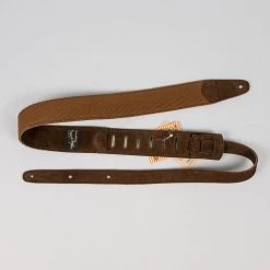 Henry Heller 2" PURE 100% Cotton Guitar Strap With Tail Adjustment Brown