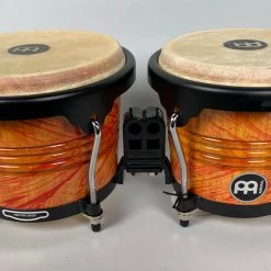 Meinl FWB190AF 6.75/8" Marathon Free Ride Wood Bongos, Amber Flame Hand Percussion