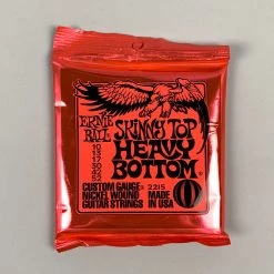 Ernie Ball Skinny Top Heavy Bottom Nickel Wound Electric Guitar Strings, 10-52