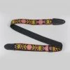 Henry Heller 2" Woven Jacquard Strap, Green And Pink Flowers