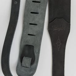 Taylor 300 Series Gemstone Black Sanded Suede Guitar Strap, 2.5