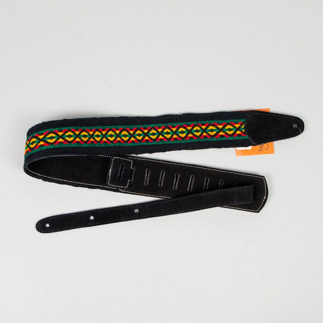 Henry Heller 2.5" Woven Pick Pocket '70s Rustic Guitar Strap, Black Fretted Accessories 3 Henry Heller 2.5" Woven Pick Pocket '70s Rustic Guitar Strap, Black Fretted Accessories