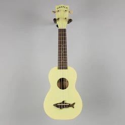 Ukuleles Kala Makala Soprano Shark Ukulele, Coral Yellow 7 Ukuleles Kala Makala Soprano Shark Ukulele, Coral Yellow