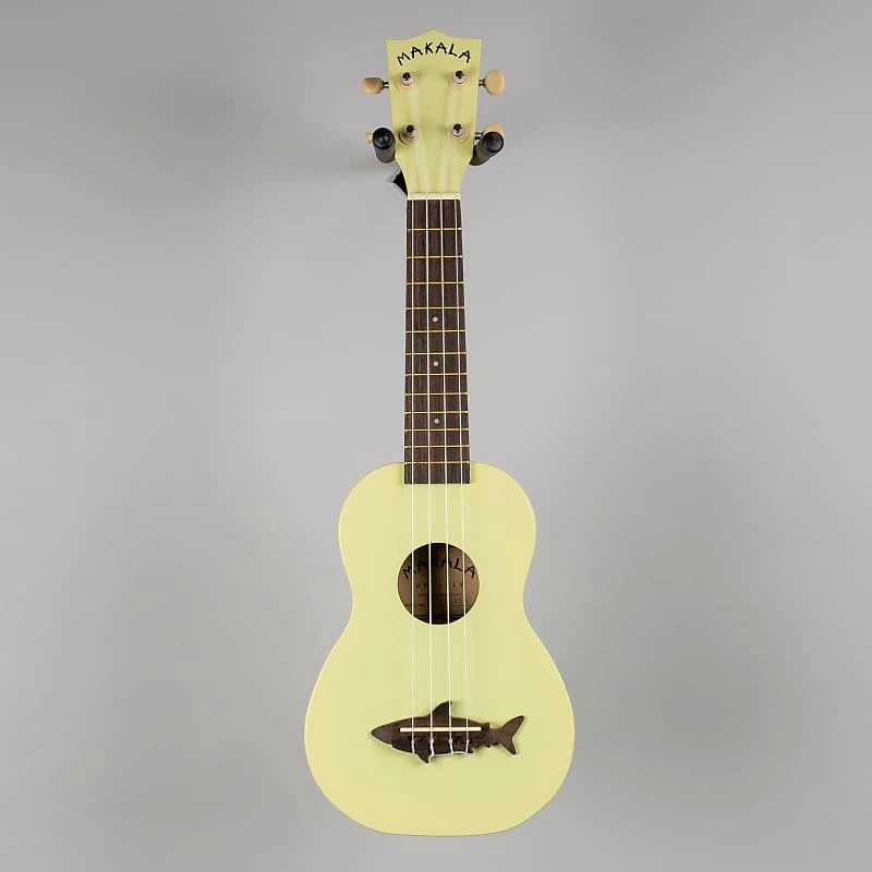 Ukuleles Kala Makala Soprano Shark Ukulele, Coral Yellow 5 Ukuleles Kala Makala Soprano Shark Ukulele, Coral Yellow