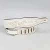 Fretted Accessories Levy's M17T03-WHT Deluxe Series 2 1/2" Carving Leather Guitar Strap Tooled With Kokopelli In White