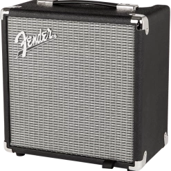 Fender Rumble 15 (V3), 120V, Bass Amp Black/Silver Guitar & Bass Amps