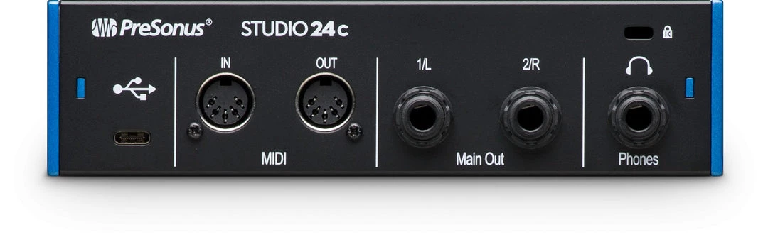 Recording PreSonus Studio 24c Portable, Ultra-High-Def, USB-C Audio Interface 4 Recording PreSonus Studio 24c Portable, Ultra-High-Def, USB-C Audio Interface