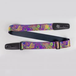 Lock-It Bob Masse Series 2" Soft Plush Poly Guitar Strap, Blue Journey