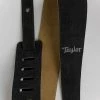 Taylor Black Embroidered Suede Guitar Strap, 2.5" Fretted Accessories 2 Taylor Black Embroidered Suede Guitar Strap, 2.5" Fretted Accessories