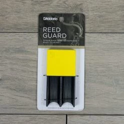 D'Addario Tenor/Bari Sax Reed Guard In Yellow (Holds 4 Reeds) Woodwind Accessories