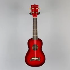 Kala Makala Soprano Dolphin Ukulele, Red Burst