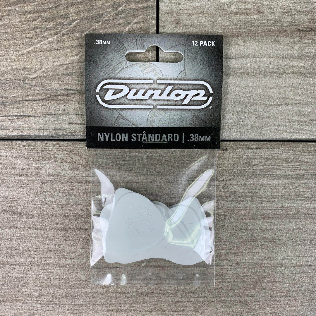 Dunlop Nylon Standard Picks, 12-Pack, 0.38mm Fretted Accessories 3 Dunlop Nylon Standard Picks, 12-Pack, 0.38mm Fretted Accessories