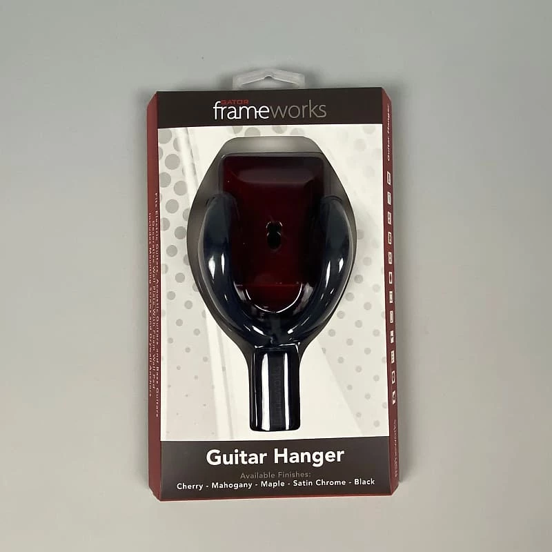 Gator Wall Mount Guitar Hanger, Cherry 3 Gator Wall Mount Guitar Hanger, Cherry