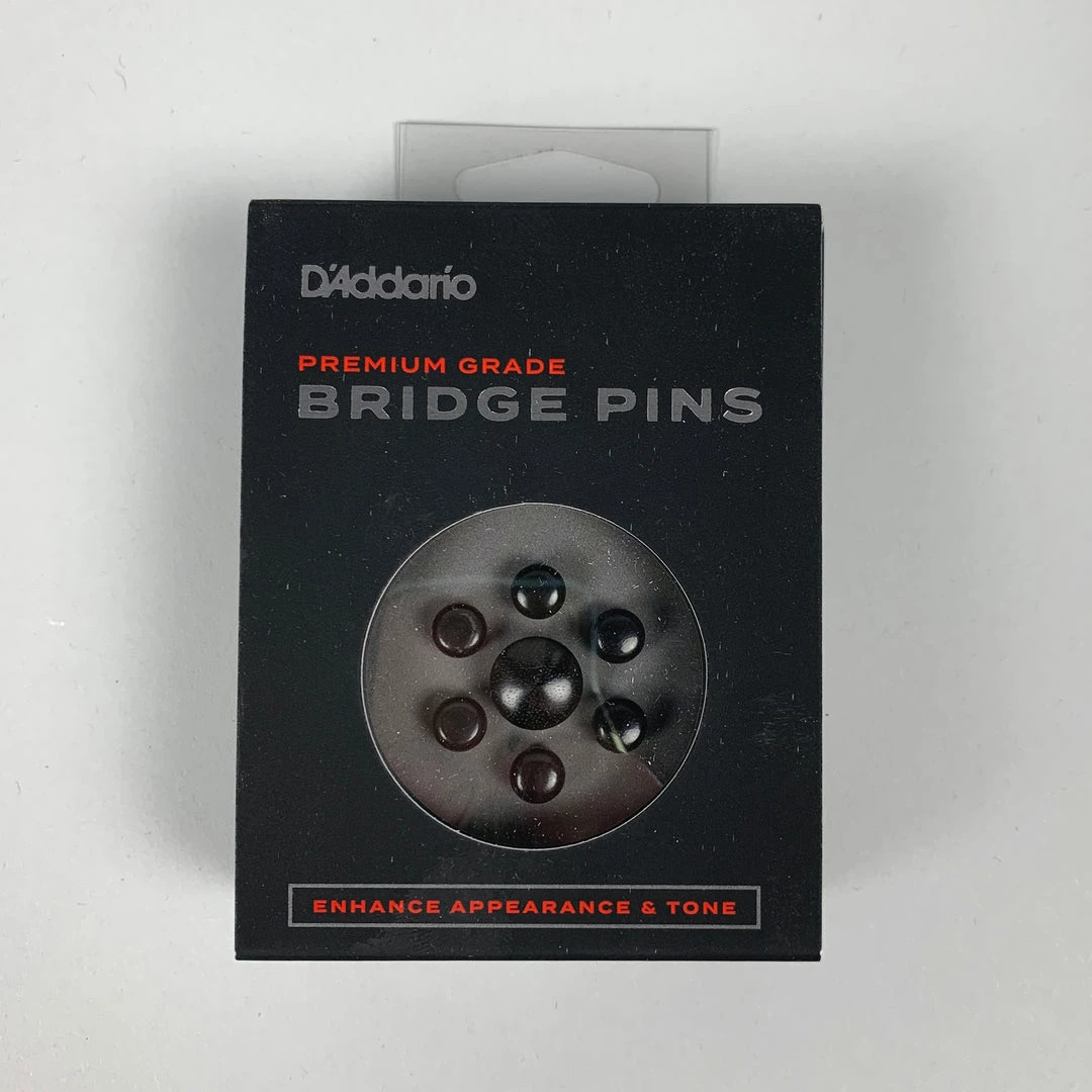 D'Addario Bridge End Pin Set, Ebony 2 D'Addario Bridge End Pin Set, Ebony
