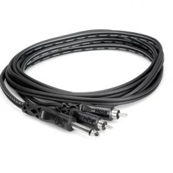 Hosa 2 Meter Y Cable 1/4 In TS To Dual RCA PA Accessories