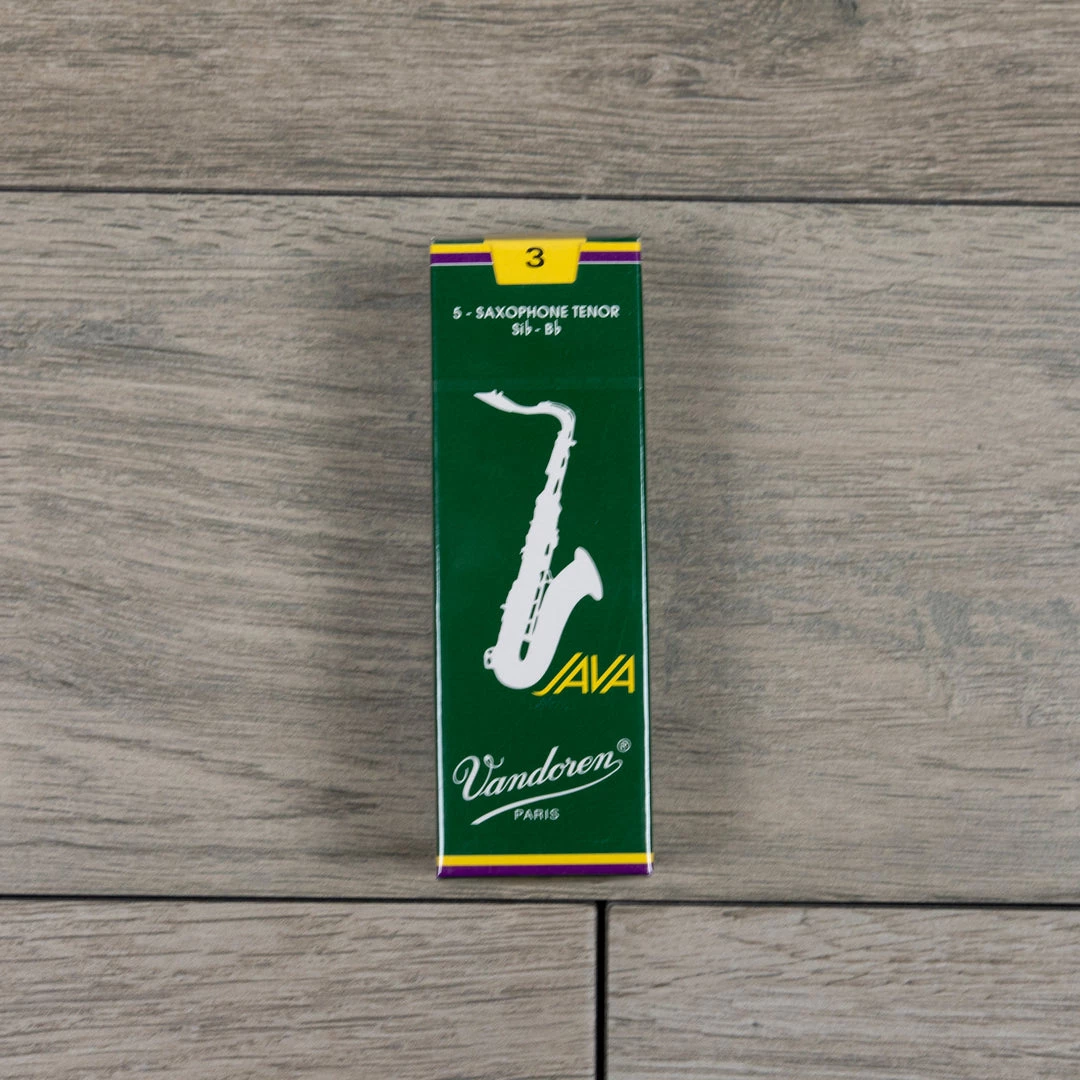 Vandoren Java Tenor Sax Reeds Strength 3 (Box Of 5) 3 Vandoren Java Tenor Sax Reeds Strength 3 (Box Of 5)