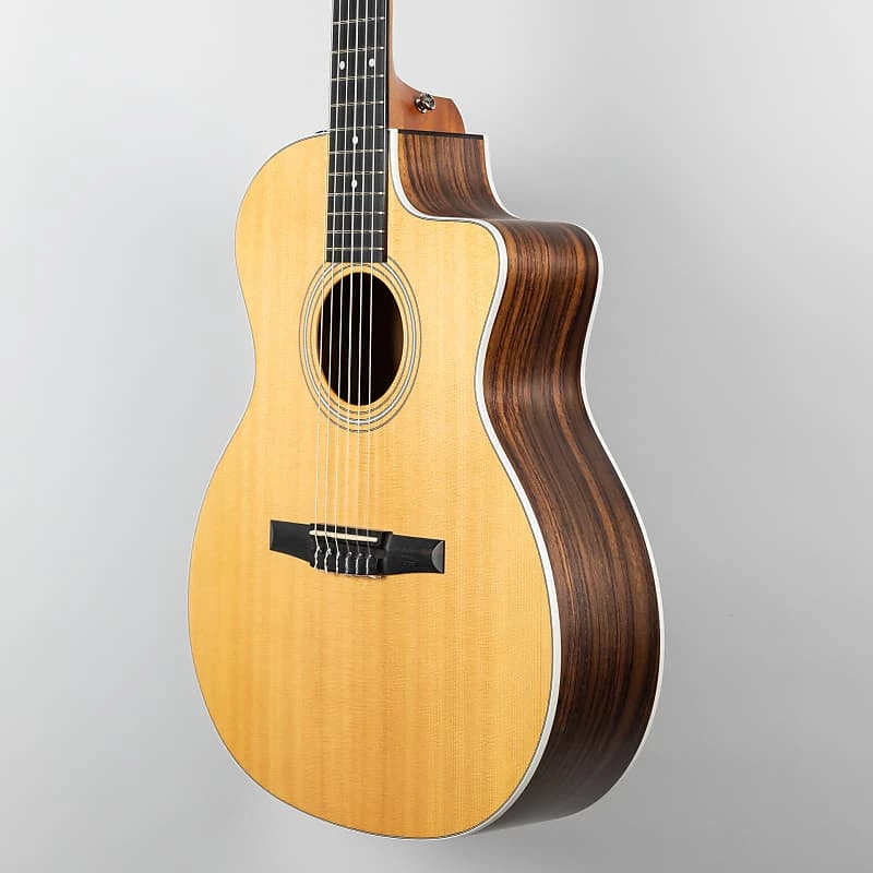 Used 2013 Taylor 214ce-N Nylon-String Acoustic/Electric Guitar Used Gear 6 Used 2013 Taylor 214ce-N Nylon-String Acoustic/Electric Guitar Used Gear