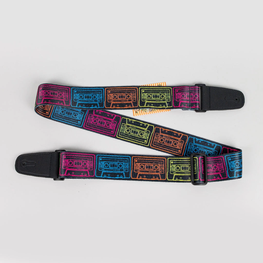 Henry Heller 2" Artist Series Sublimation Guitar Strap, Cassette Design 3 Henry Heller 2" Artist Series Sublimation Guitar Strap, Cassette Design