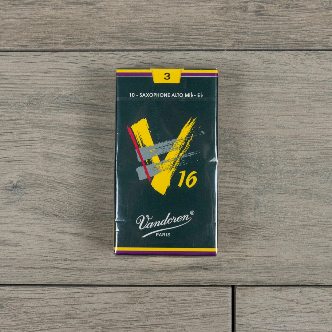Vandoren V16 Alto Sax Reeds Strength 3 (Box Of 10) Woodwind Accessories 3 Vandoren V16 Alto Sax Reeds Strength 3 (Box Of 10) Woodwind Accessories