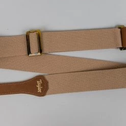 Fretted Accessories Taylor GS Mini Series Tan Cotton Guitar Strap, 2"
