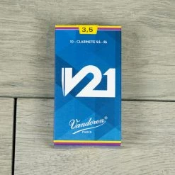 Vandoren V21 Bb Clarinet Reeds Strength 3.5 (Box Of 10) Woodwind Accessories