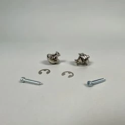 Fretted Accessories Dunlop Straplok Dual Design Strap Retainers, Nickel