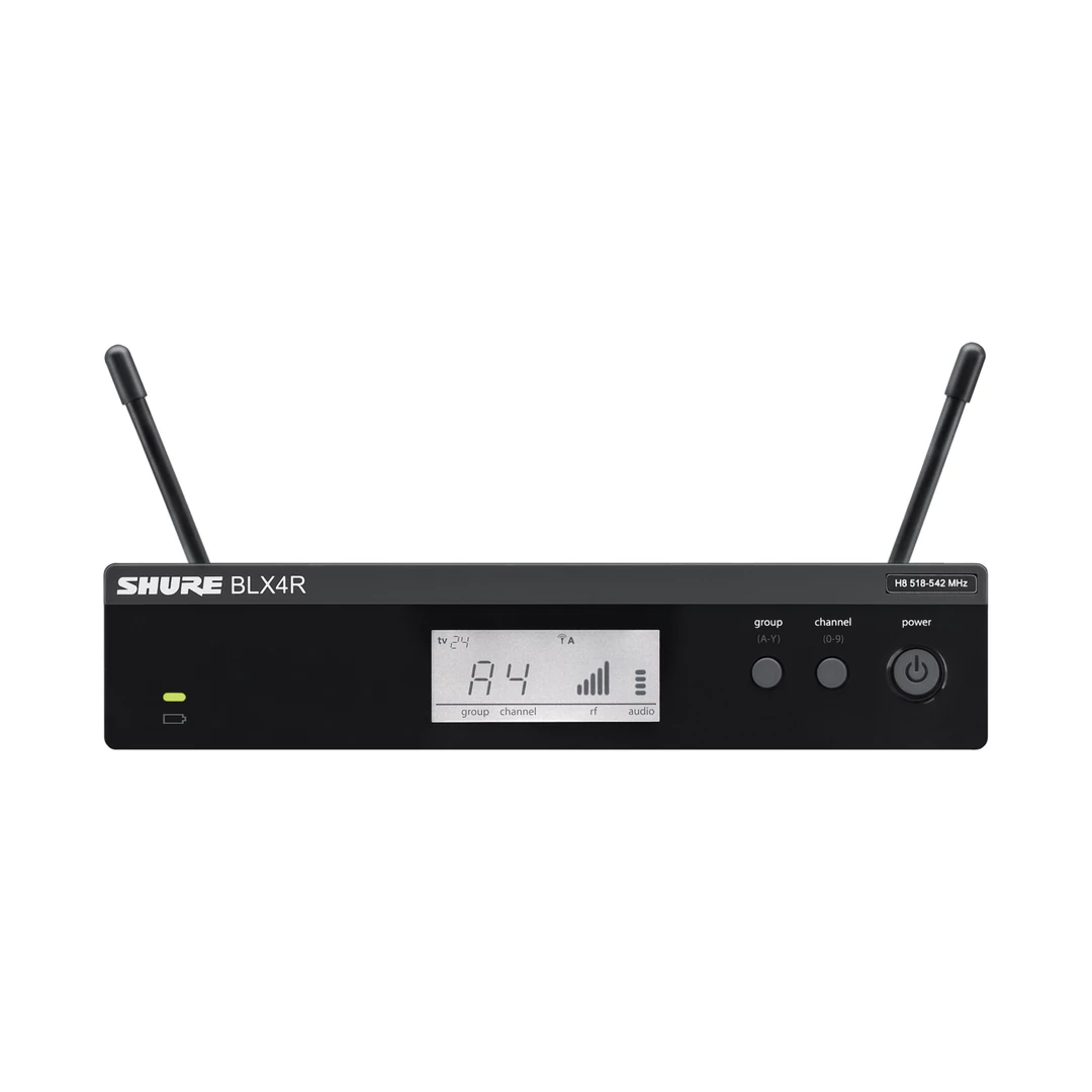Shure BLX14R/MX53 Wireless Rack-Mount Presenter System With MX153 Earset Mic, H10 542MHz-572MHz Wireless Systems 8 Shure BLX14R/MX53 Wireless Rack-Mount Presenter System With MX153 Earset Mic, H10 542MHz-572MHz Wireless Systems